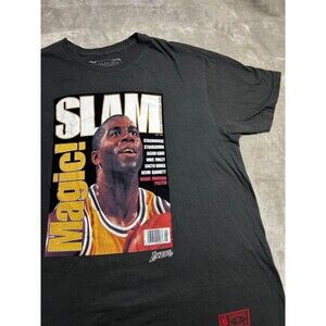 Mitchell & Ness Magic Johnson Shirt Men XL Gray Lakers Graphic Vintage